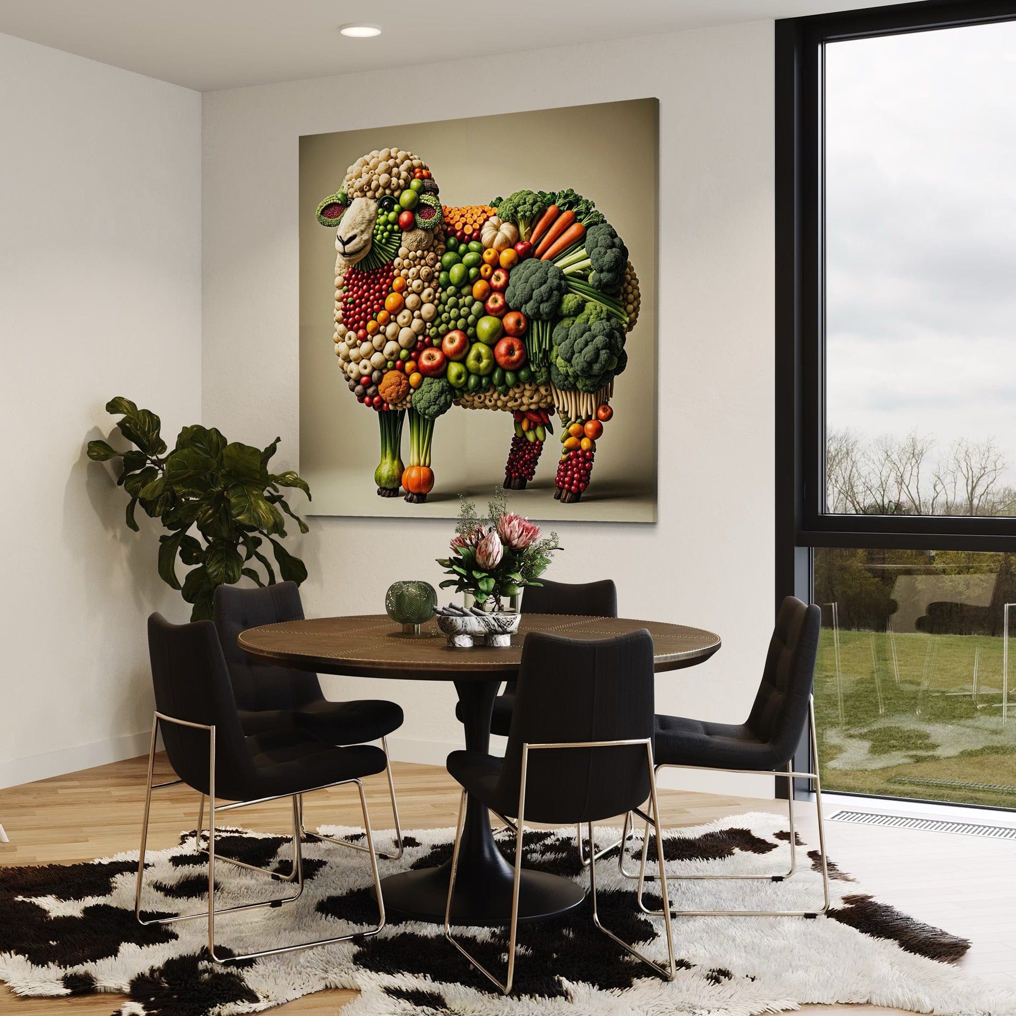 playful kitchen wall art for foodies