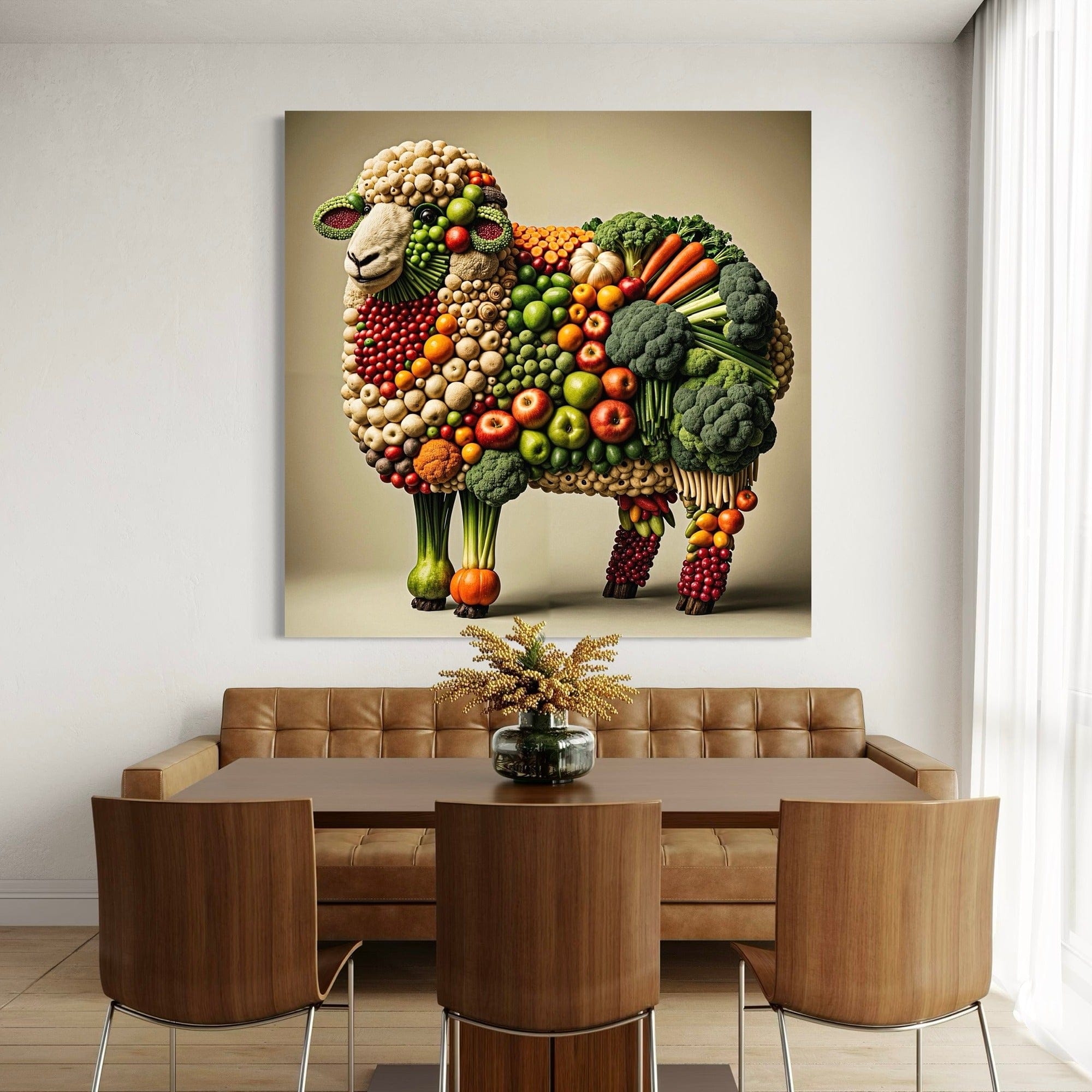 farm inspired vegetable artwork