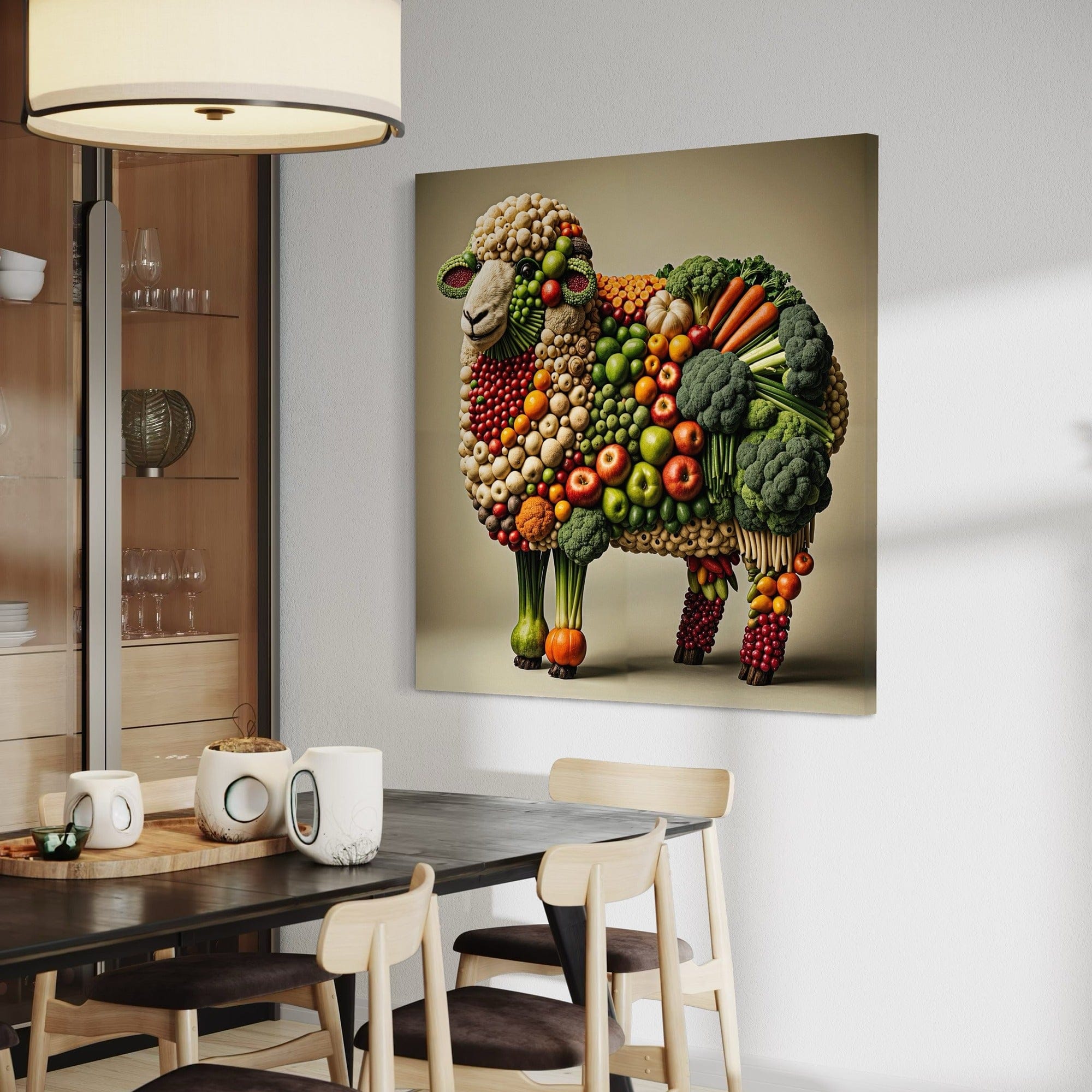 foodie gift canvas print sheep