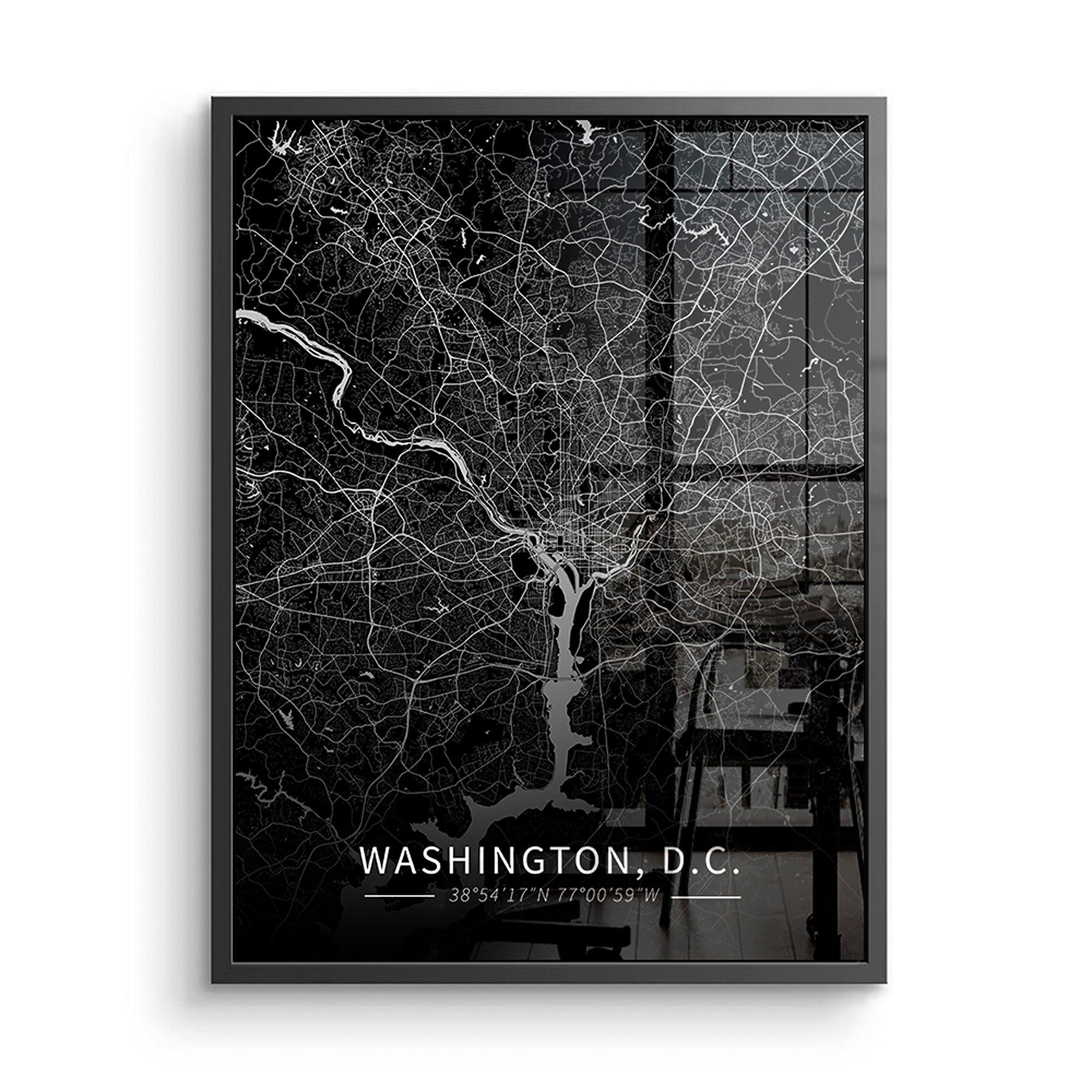 Washington D.C. City Map Canvas