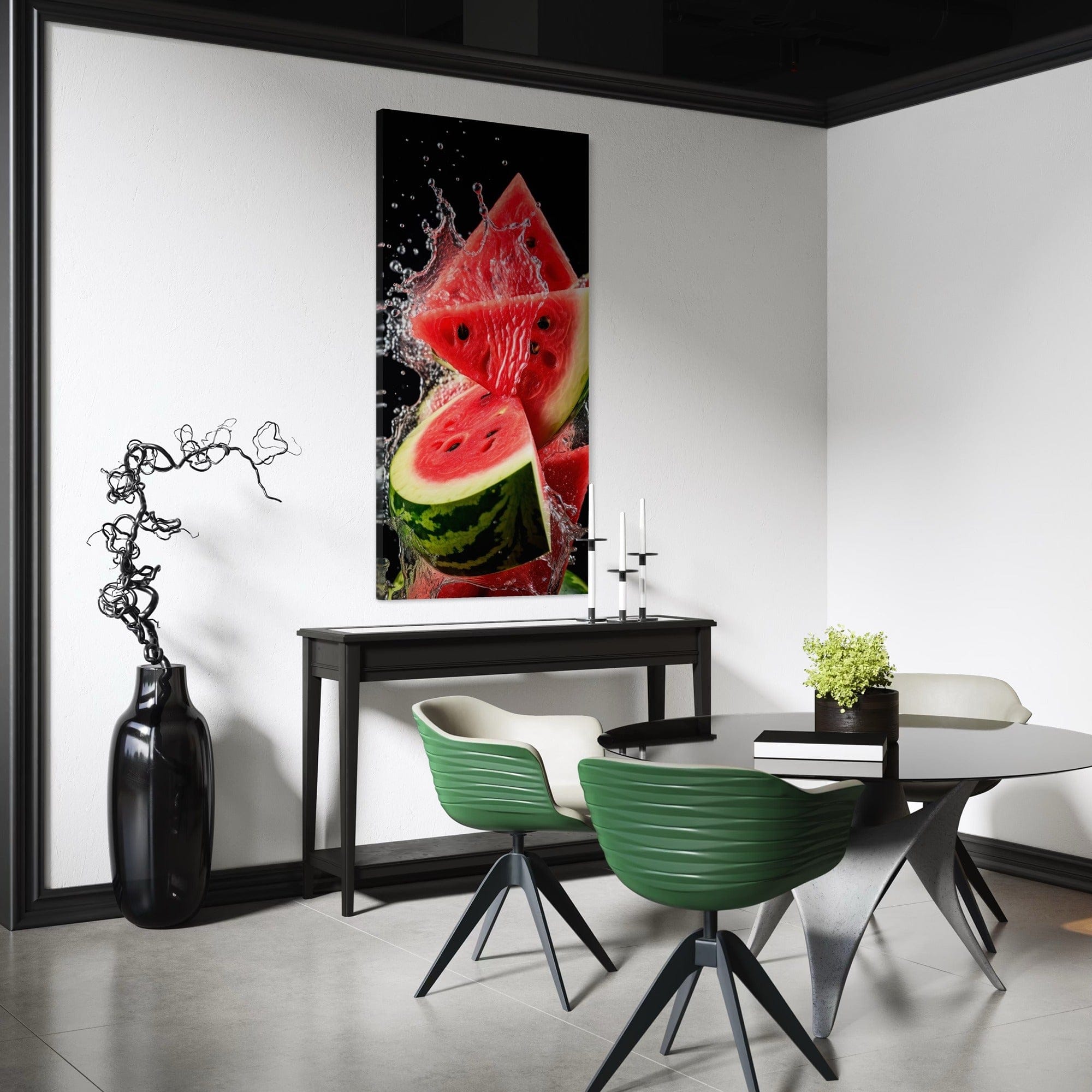 Contemporary fruit splash framed print