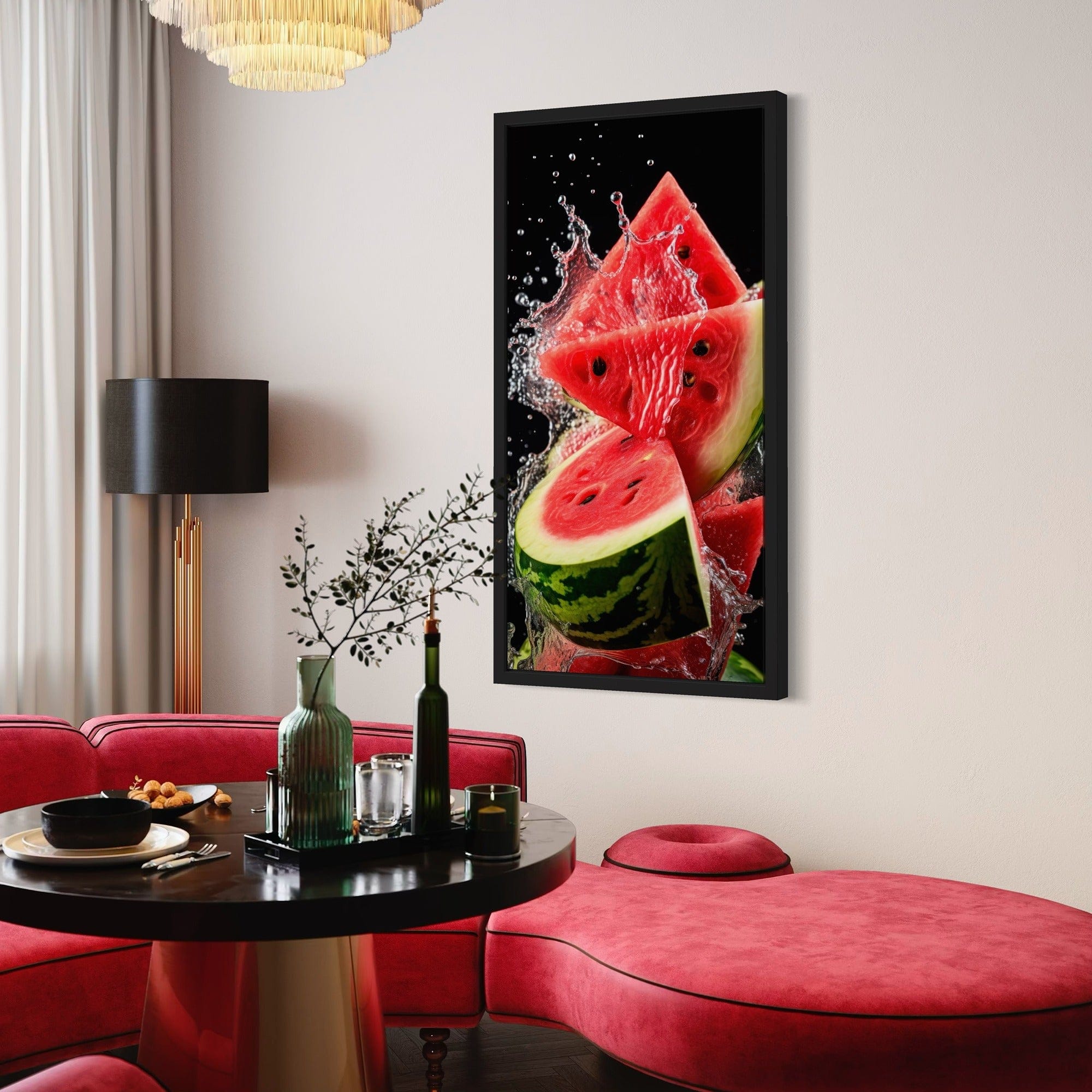 Tropical fruit canvas for restaurant wall