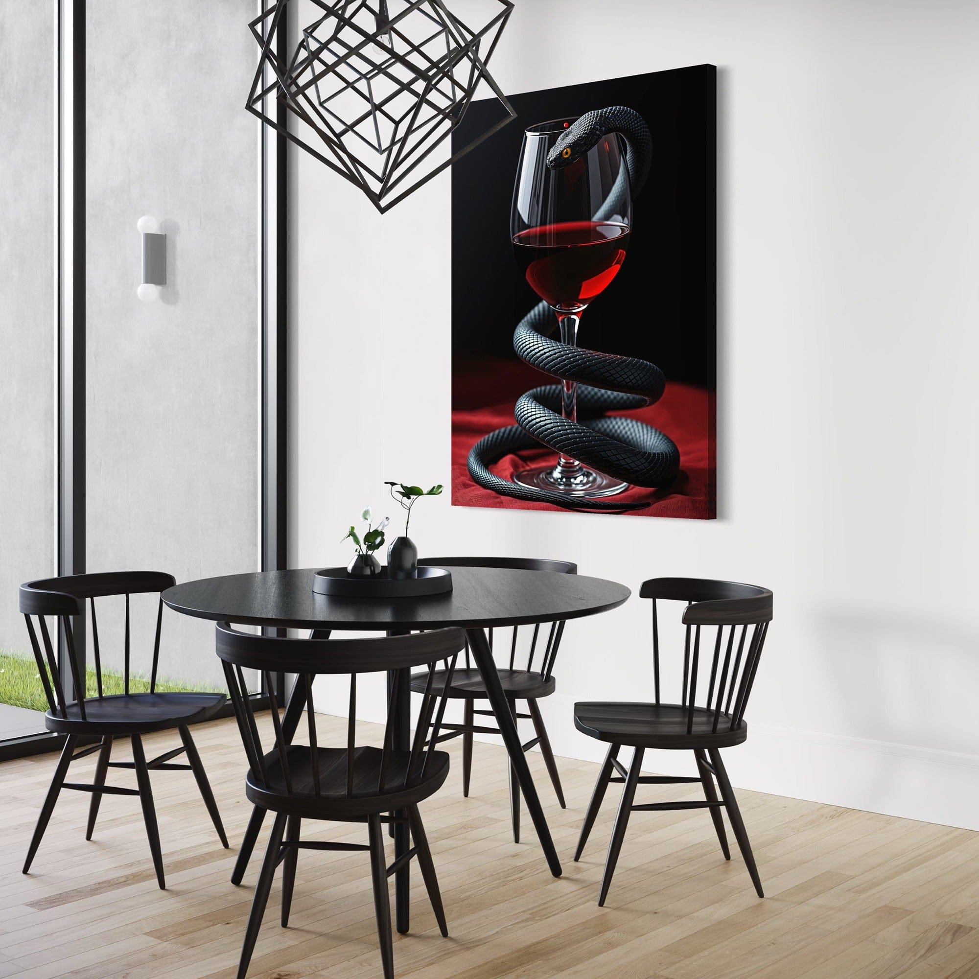 Vino e serpente Tela Arte da parete