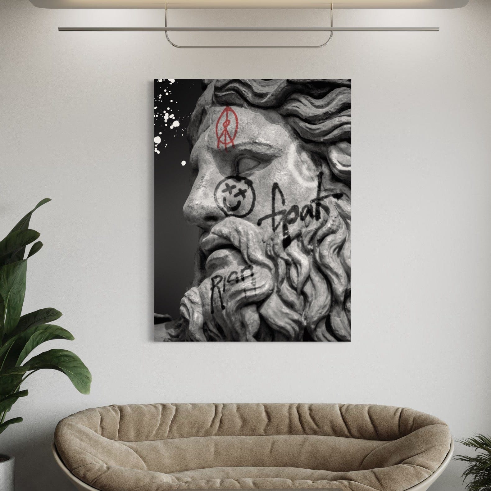 Zeus Sculpture Canvas Print