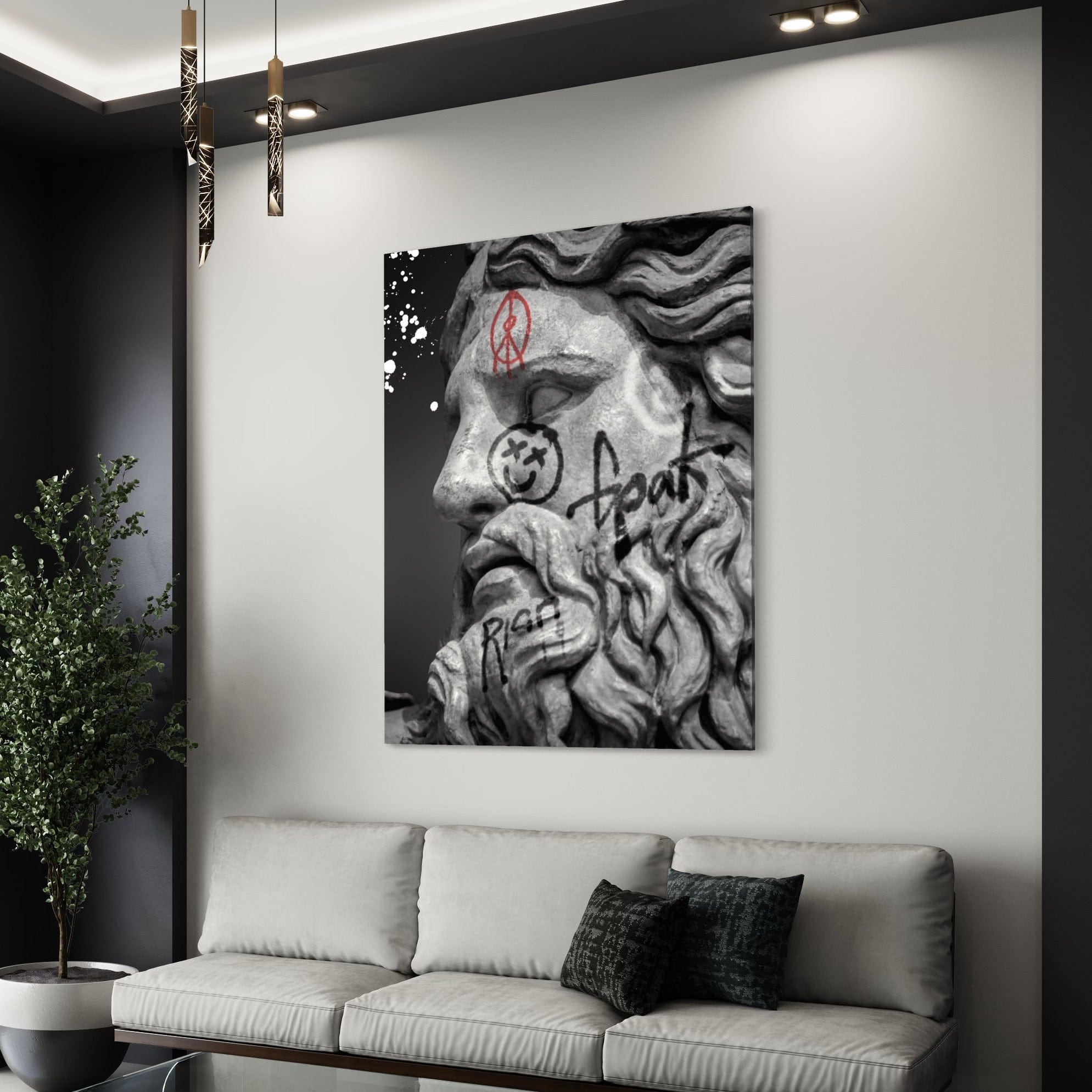 Zeus Sculpture Canvas Print