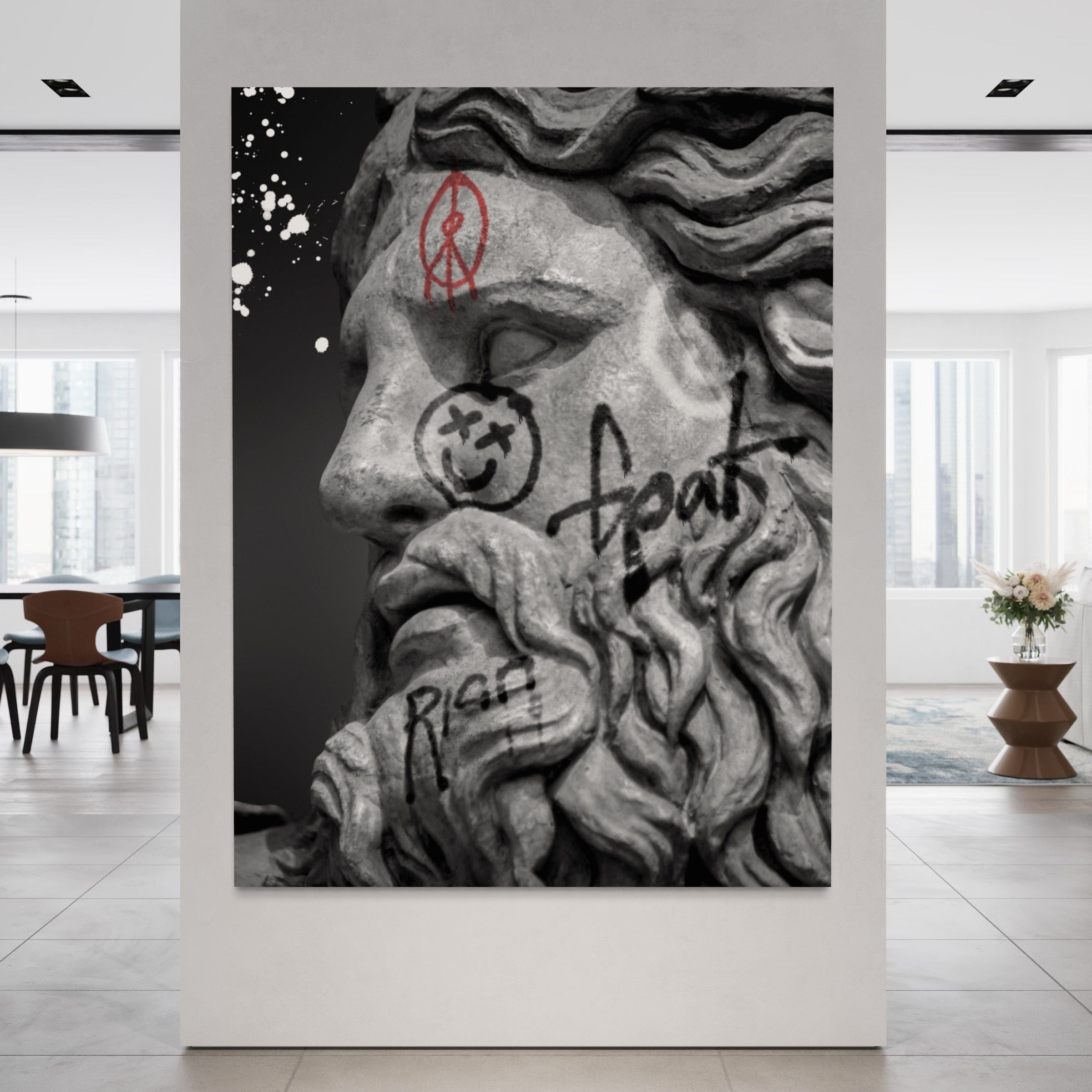 Zeus Sculpture Canvas Print