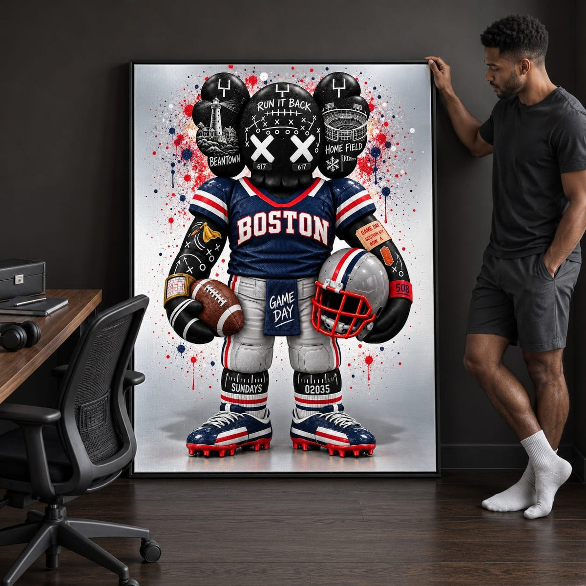 KAWS Style x Boston Football