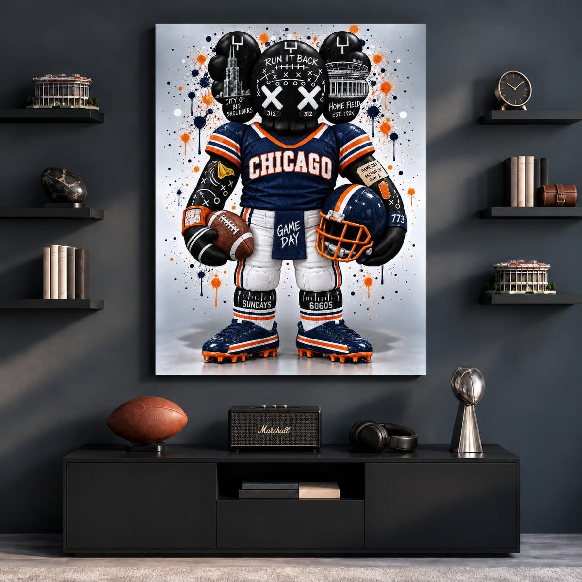 KAWS Style x Chicago Football