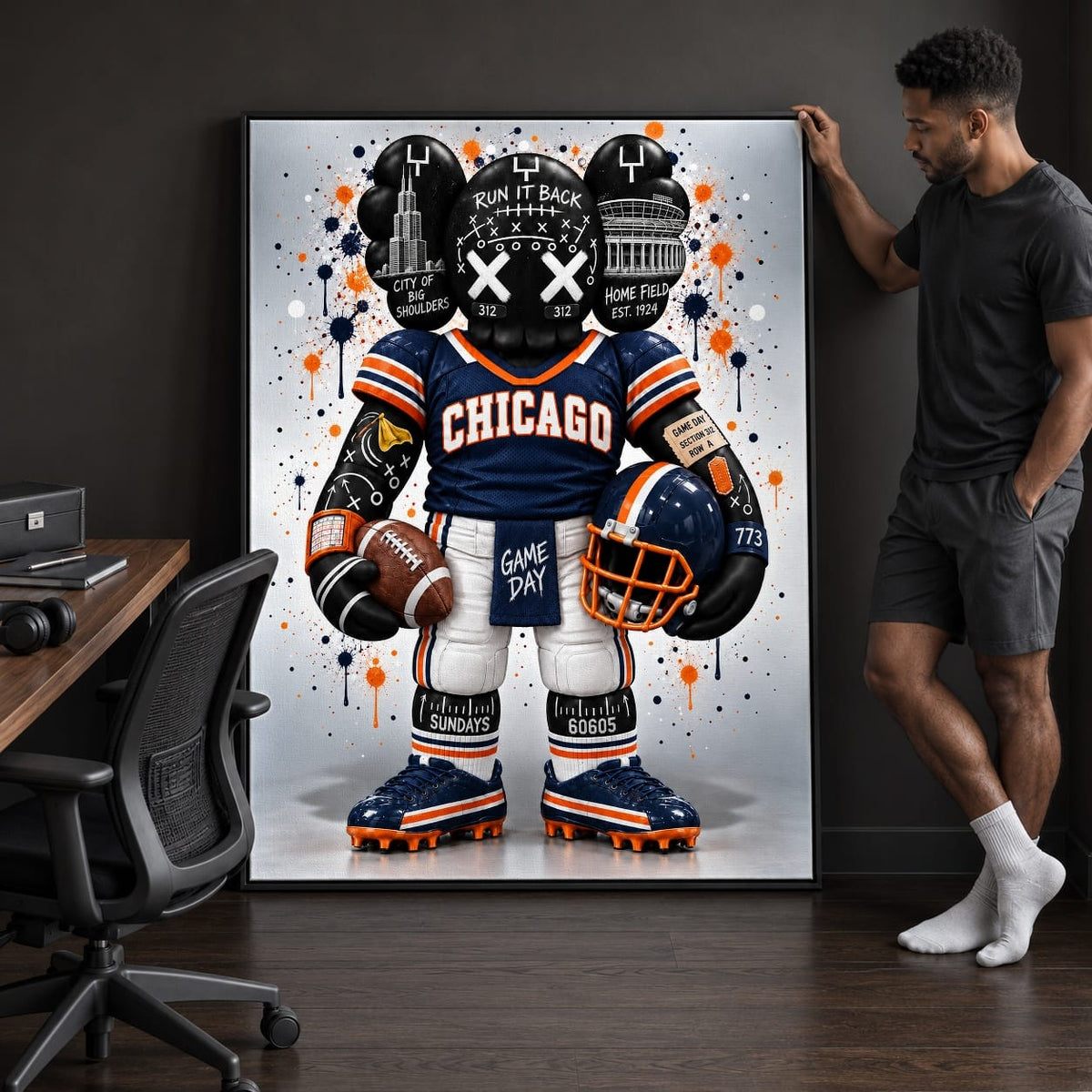 KAWS Style x Chicago Football