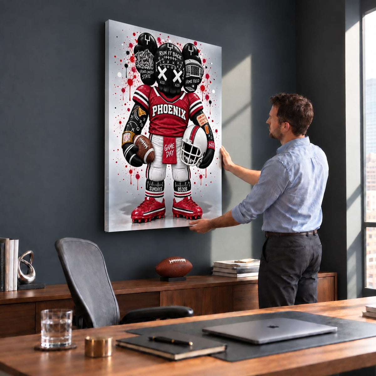 Verstecktes Geld – 100-Dollar-Leinwand <tc>Wandbild</tc>