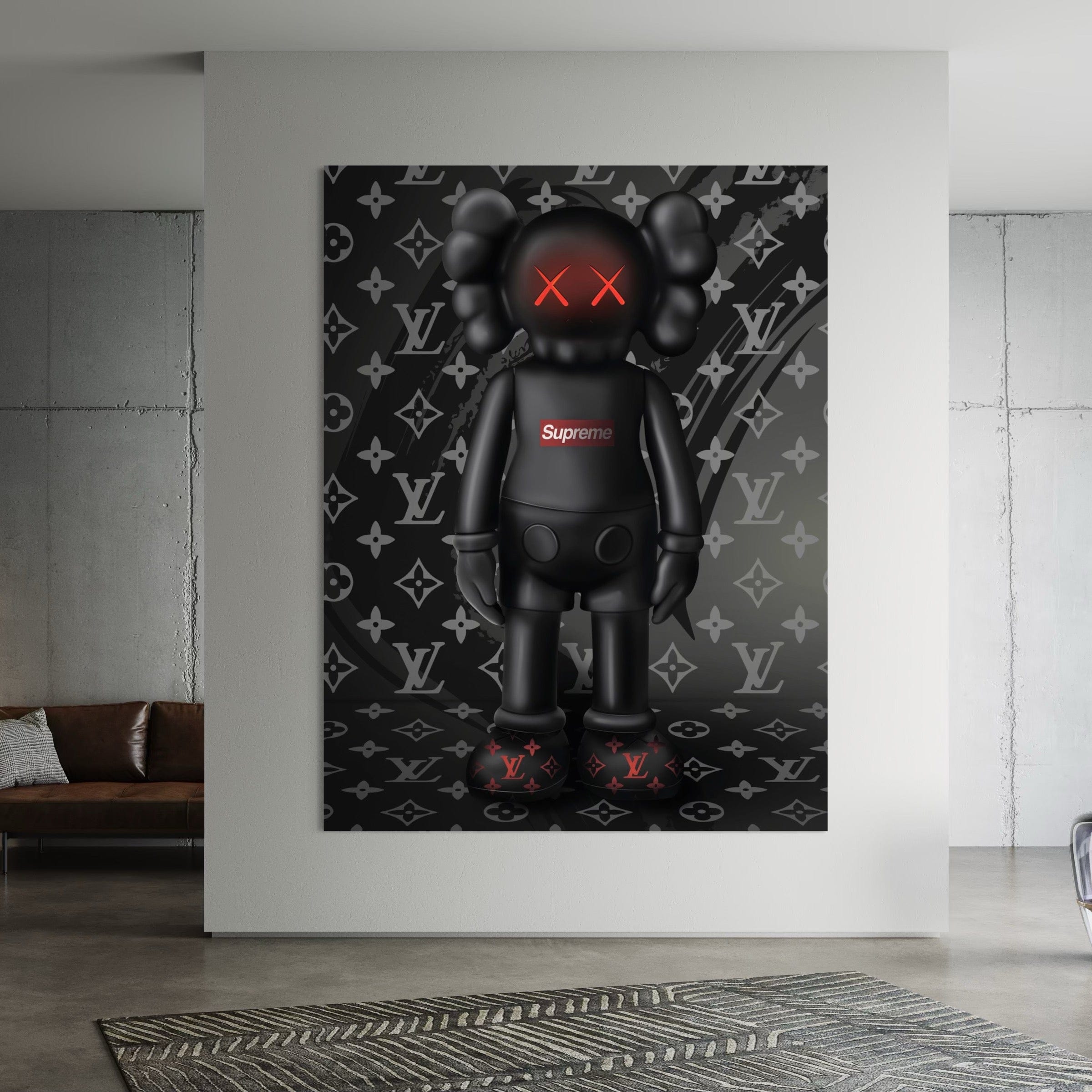 Kaws LV Canvas Print | Graffiti Wall Art | Canvas4wall