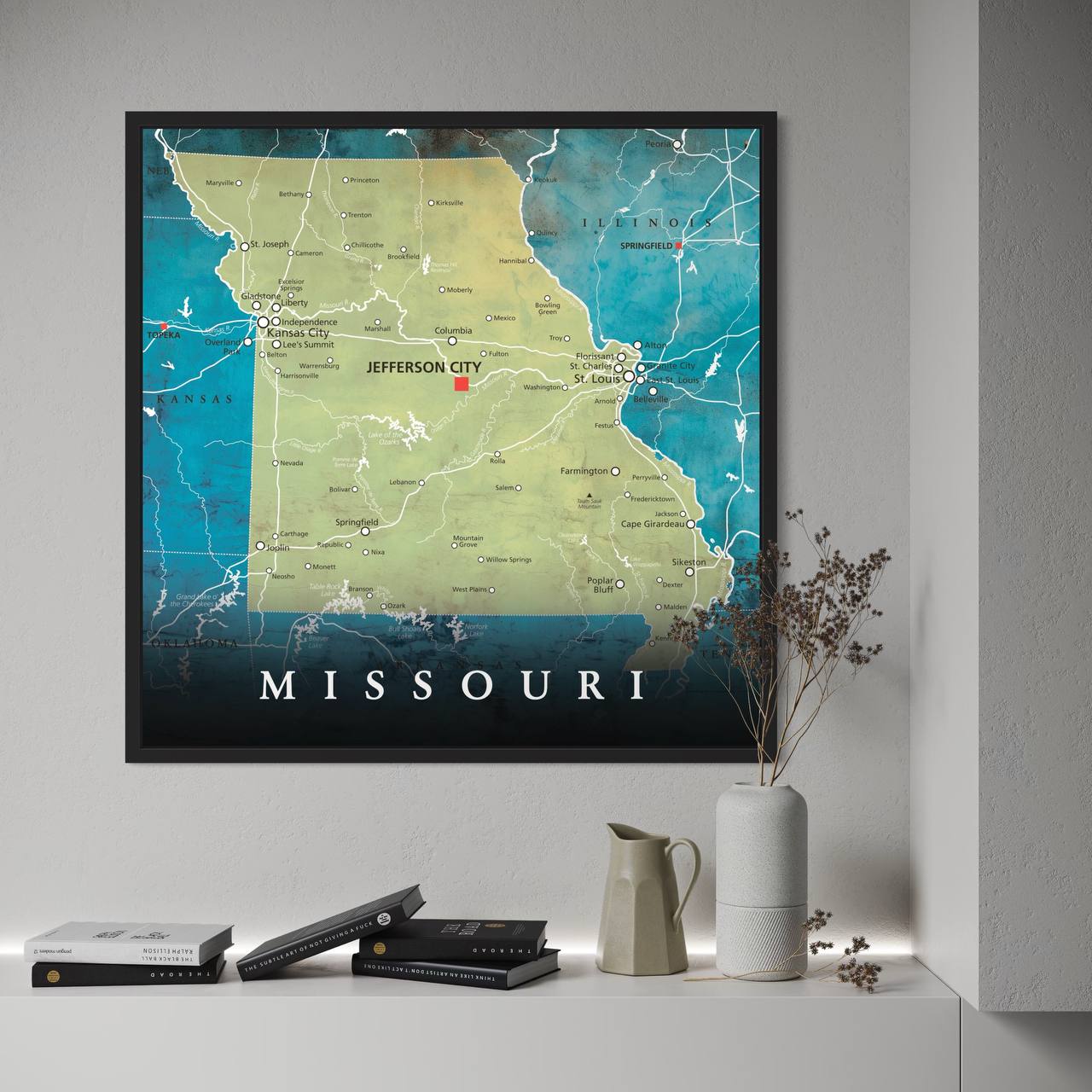 Tennessee Maps Canvas