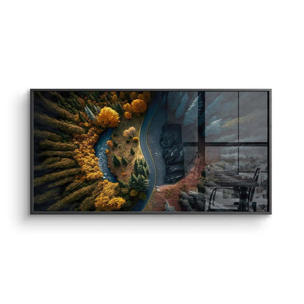 Yin Yang Road Canvas Print