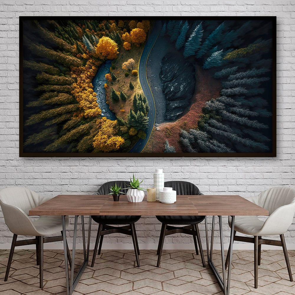 Yin Yang Road Canvas Print