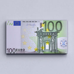 100 EURO Leinwand