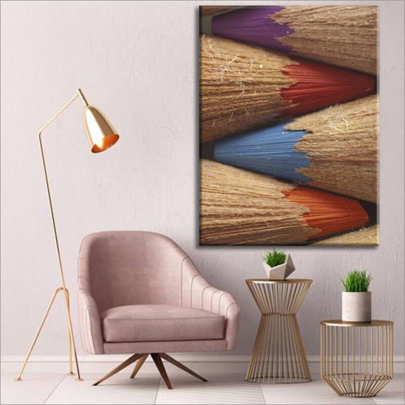 Colorful Pencils Canvas