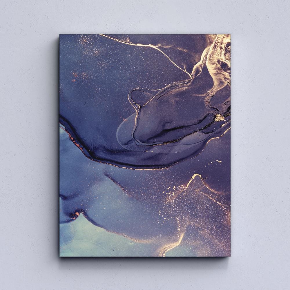 Dark Blue Fluid Canvas