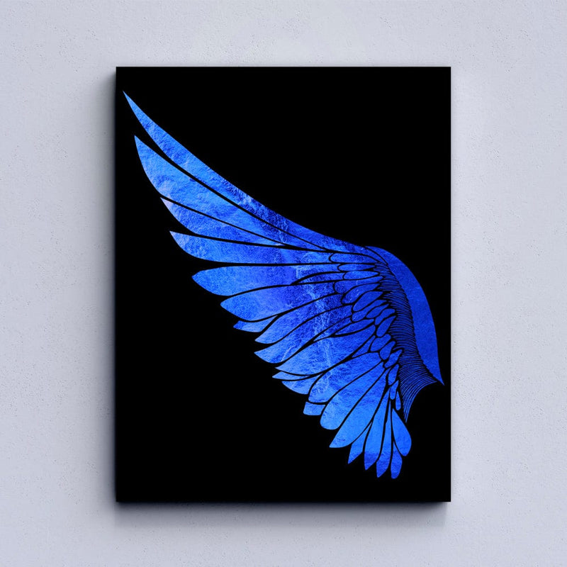 Butterfly Blue&Gold Wings Canvas