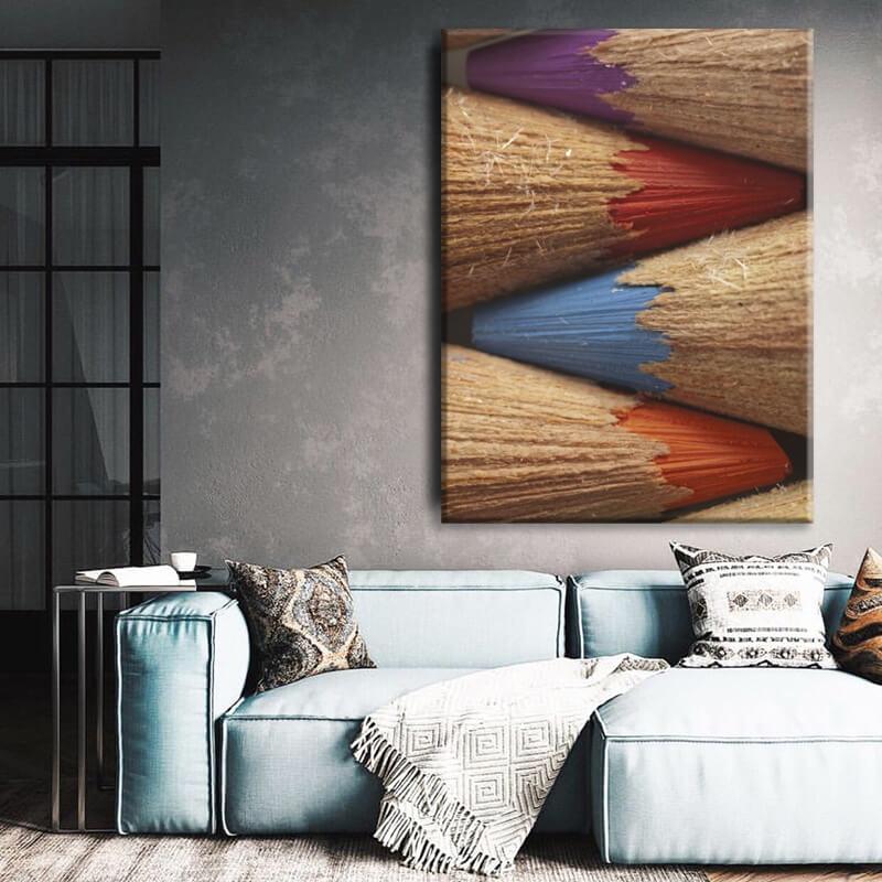 Colorful Pencils Canvas