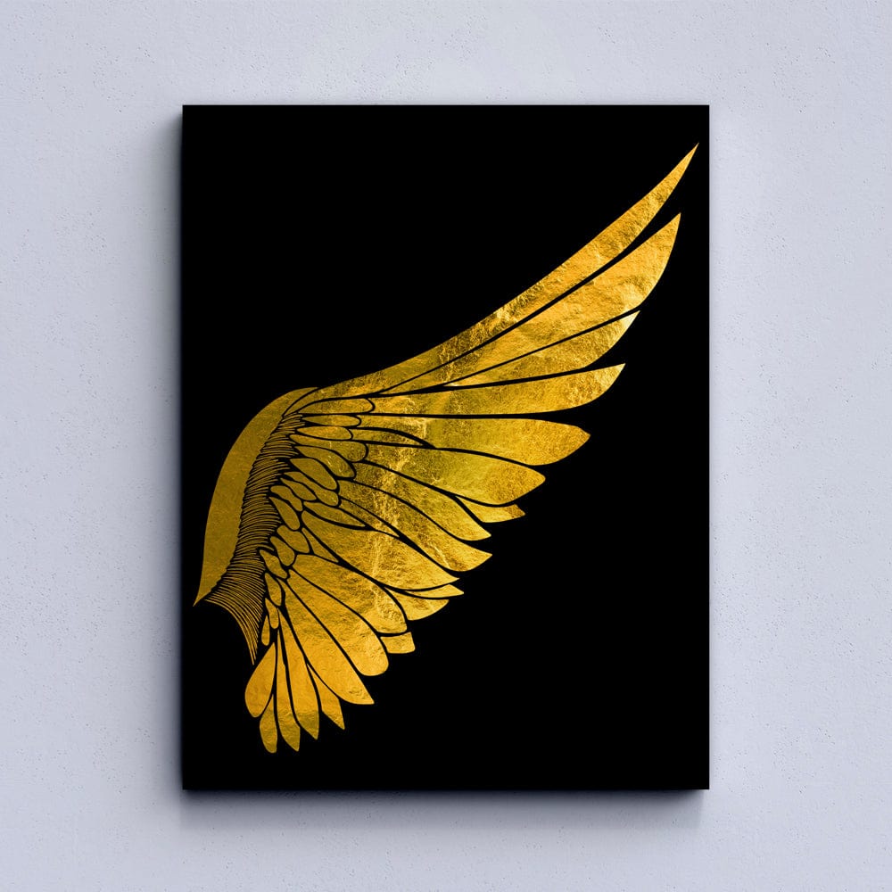 Butterfly Blue&Gold Wings Canvas