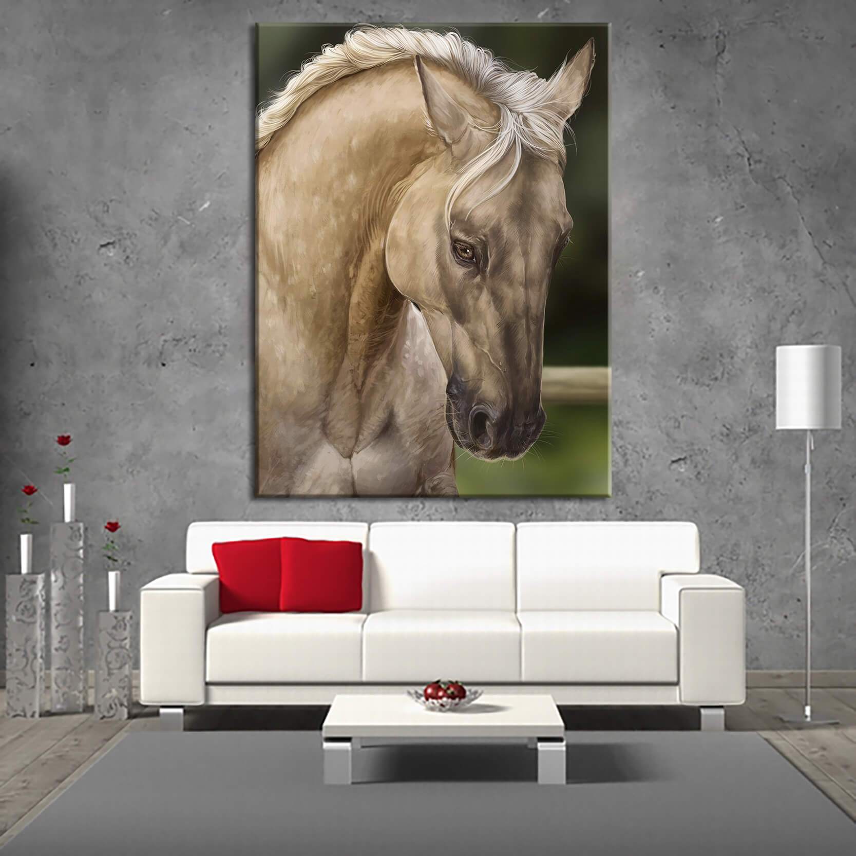 Gold Horse Canvas