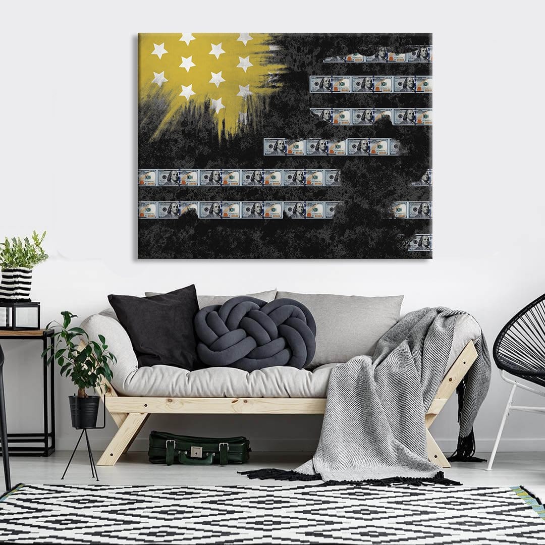 Money Flag Canvas