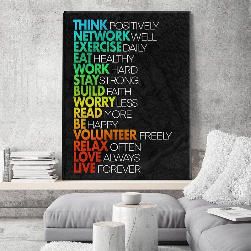 Think Positively Canvas