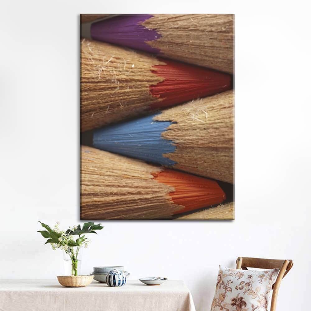 Colorful Pencils Canvas