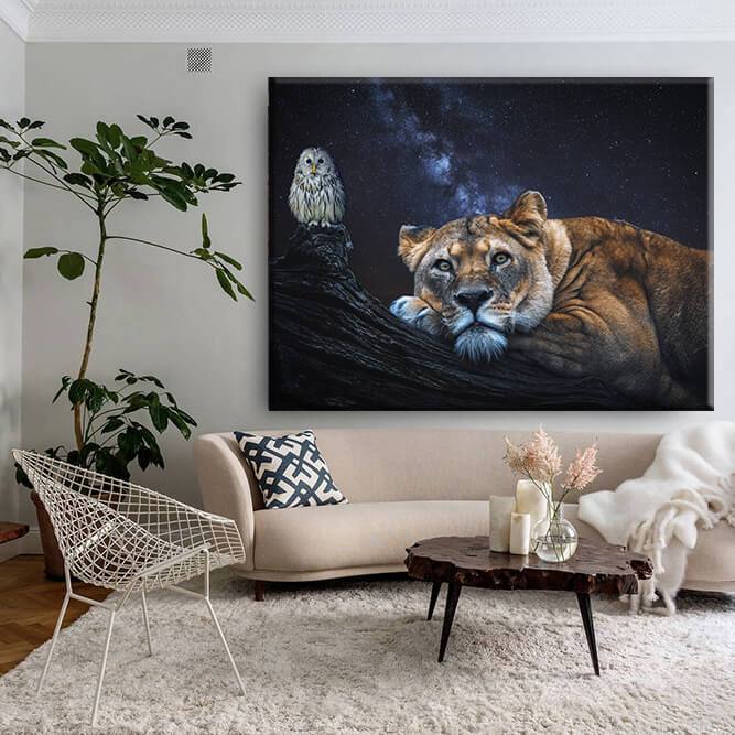 Lioness&Owl Canvas