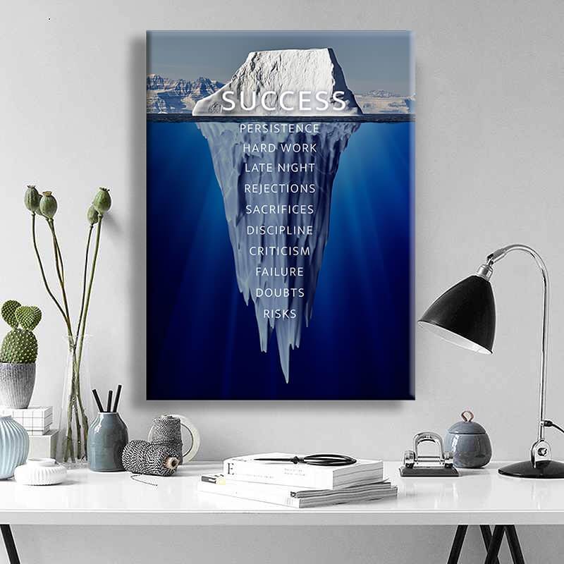 Motivational Wall Art Success - Framed Wall Art Canvas | Canvas4Walls ...