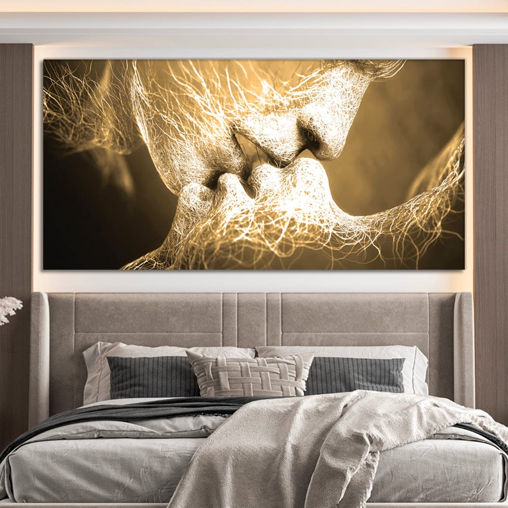 Kiss Gold Canvas