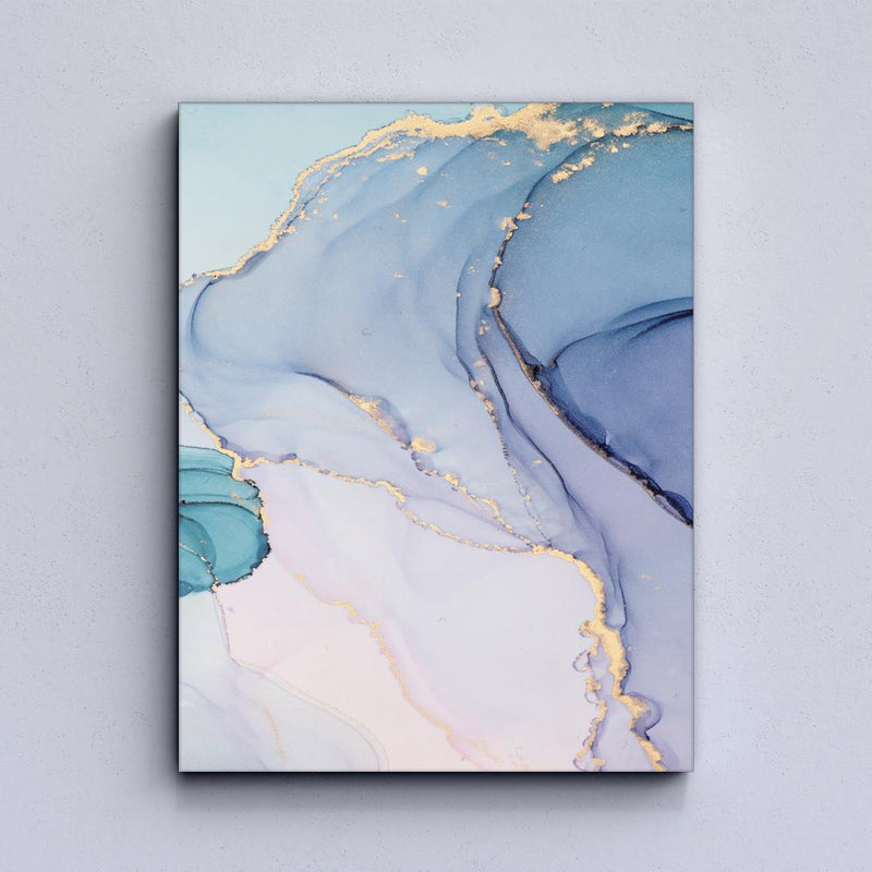 Blue Fluid Canvas