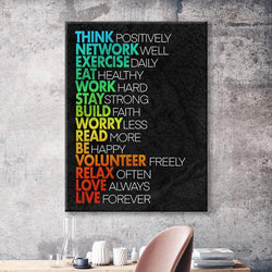 Think Positively Canvas