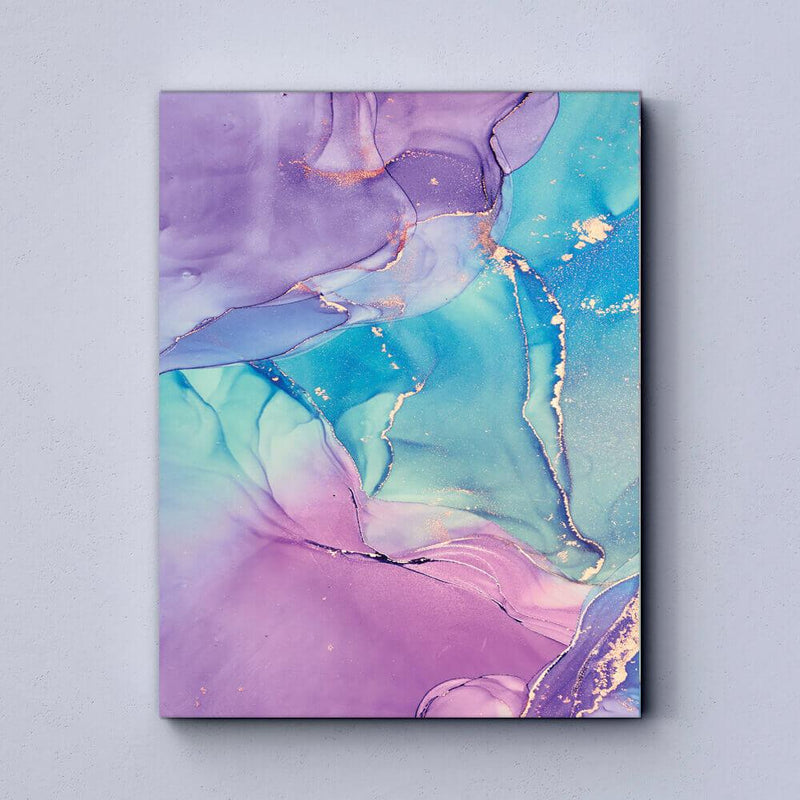 Purple Fluid Canvas