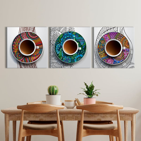 Cups of Coffee Canvas