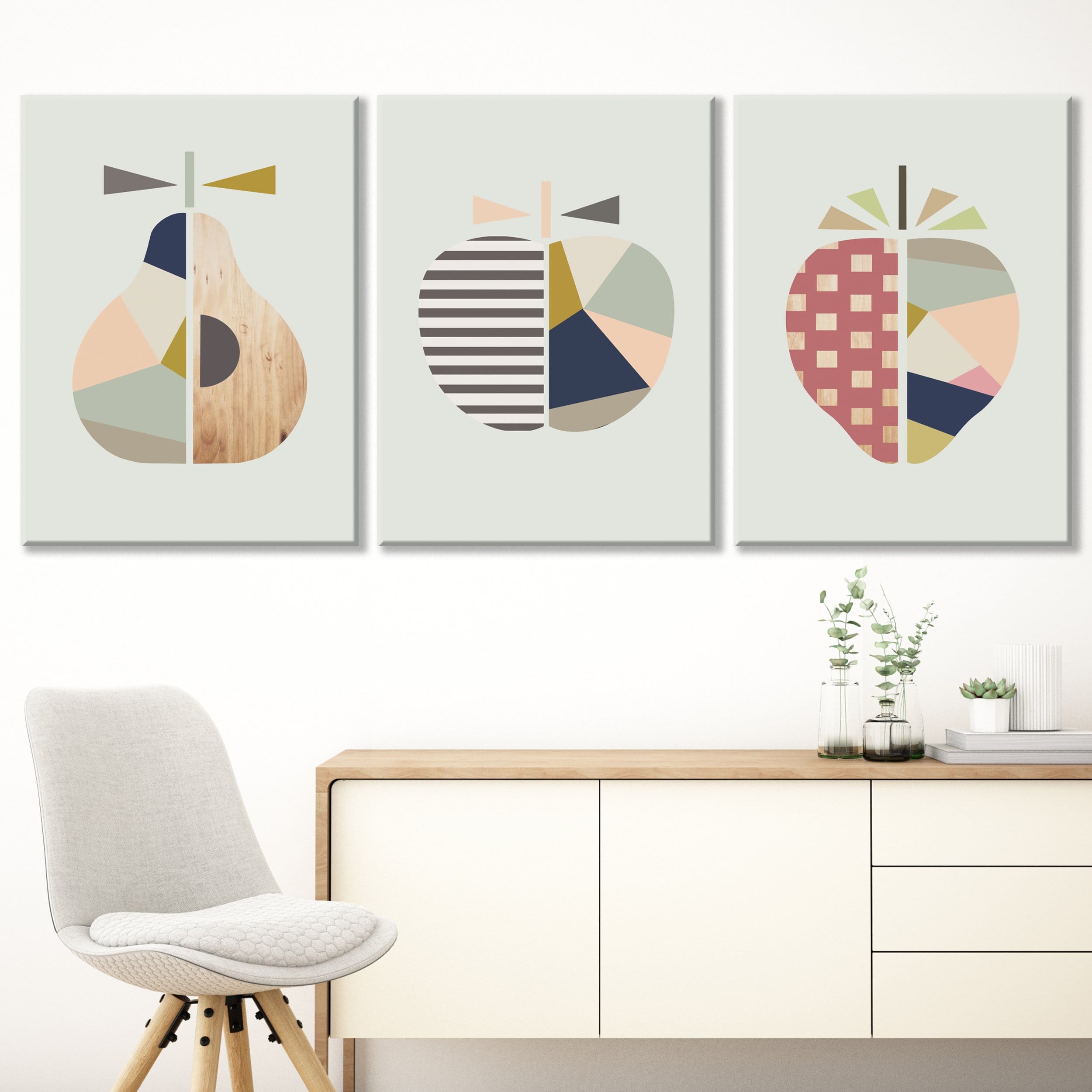 Abstract fruits Canvas