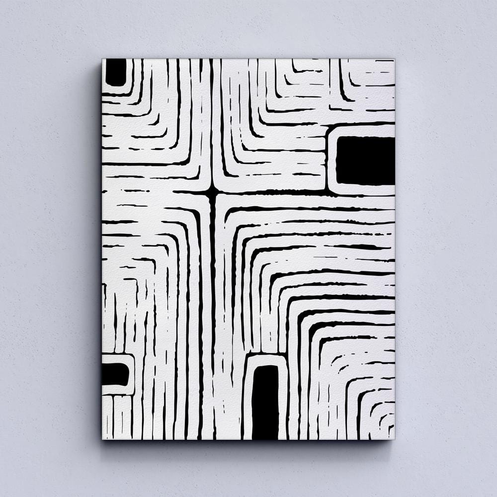 Abstract Labyrinth Canvas