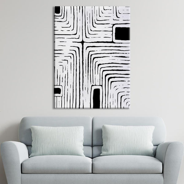 Abstract Labyrinth Canvas