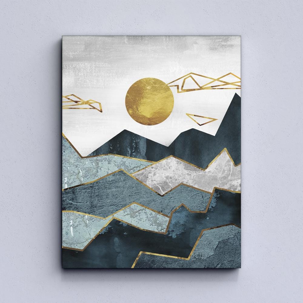 Abstract Mountain Canvas