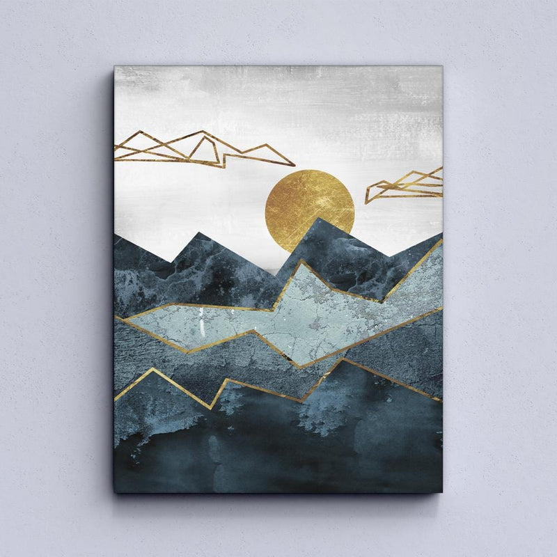 Abstract Mountain Canvas