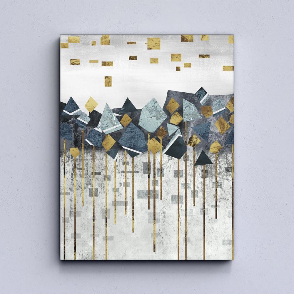 Abstract Mountain Canvas