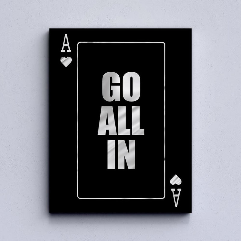 All in Silver Canvas