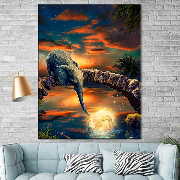 Baby Elephant Canvas