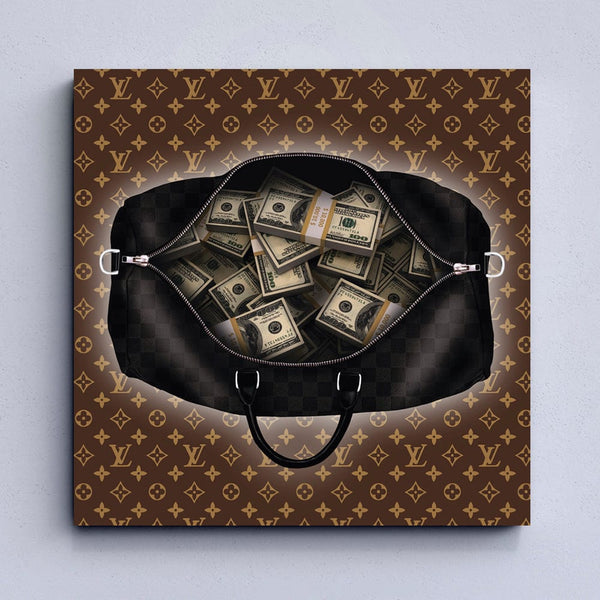 Bag With Dollars Canvas
