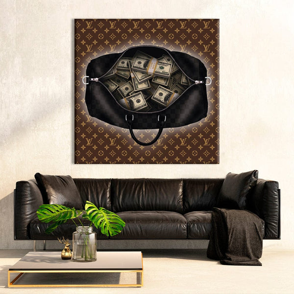 Bag With Dollars Canvas