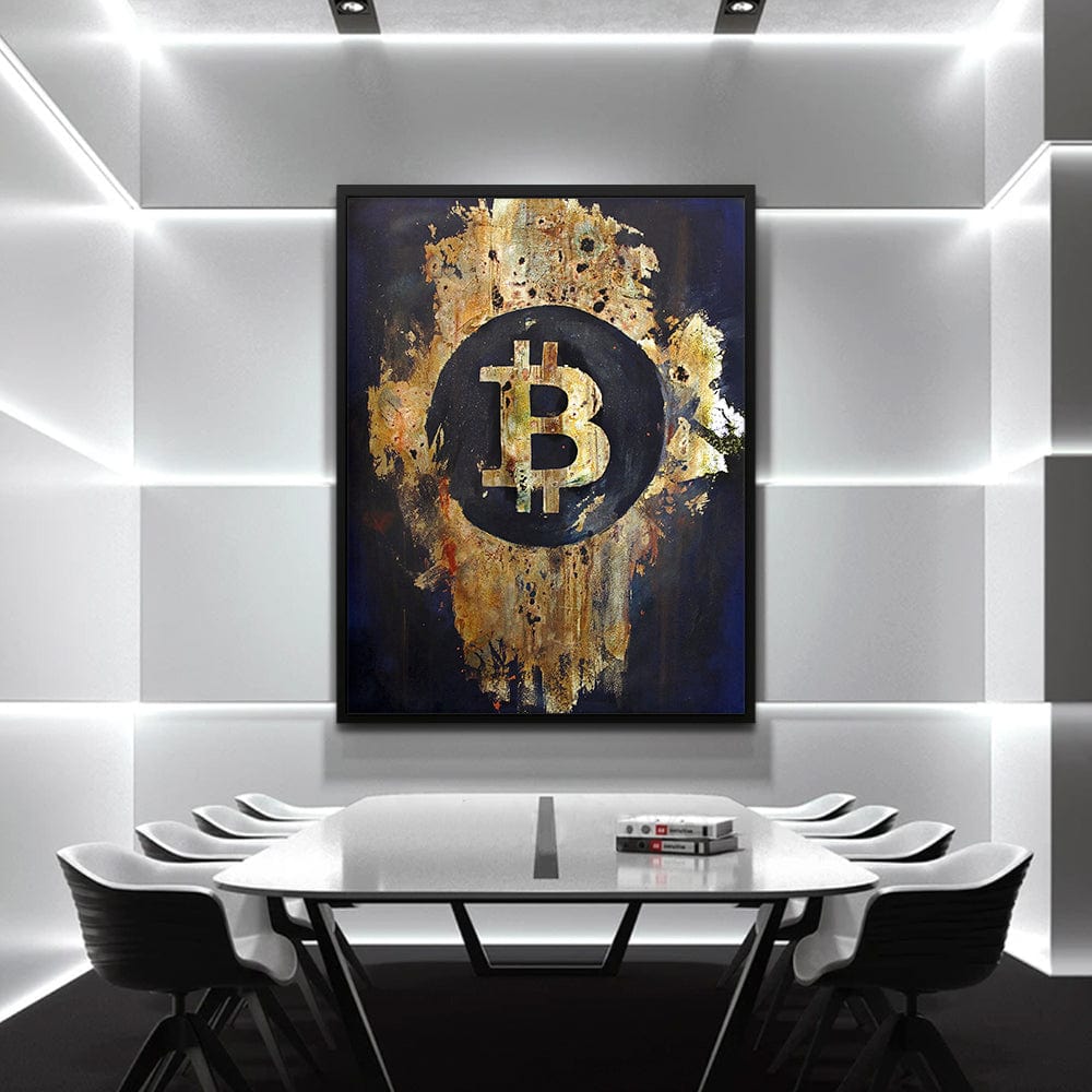 Bitcoin Art Canvas