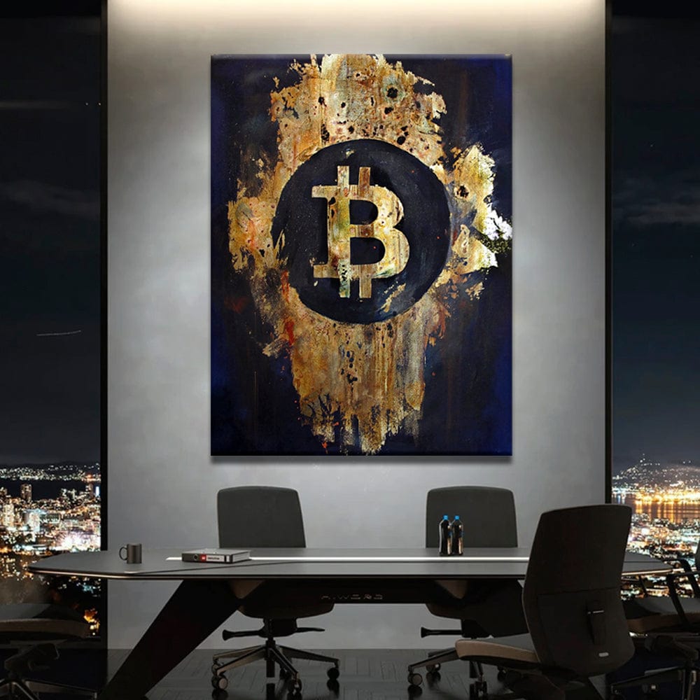 Bitcoin Art Canvas