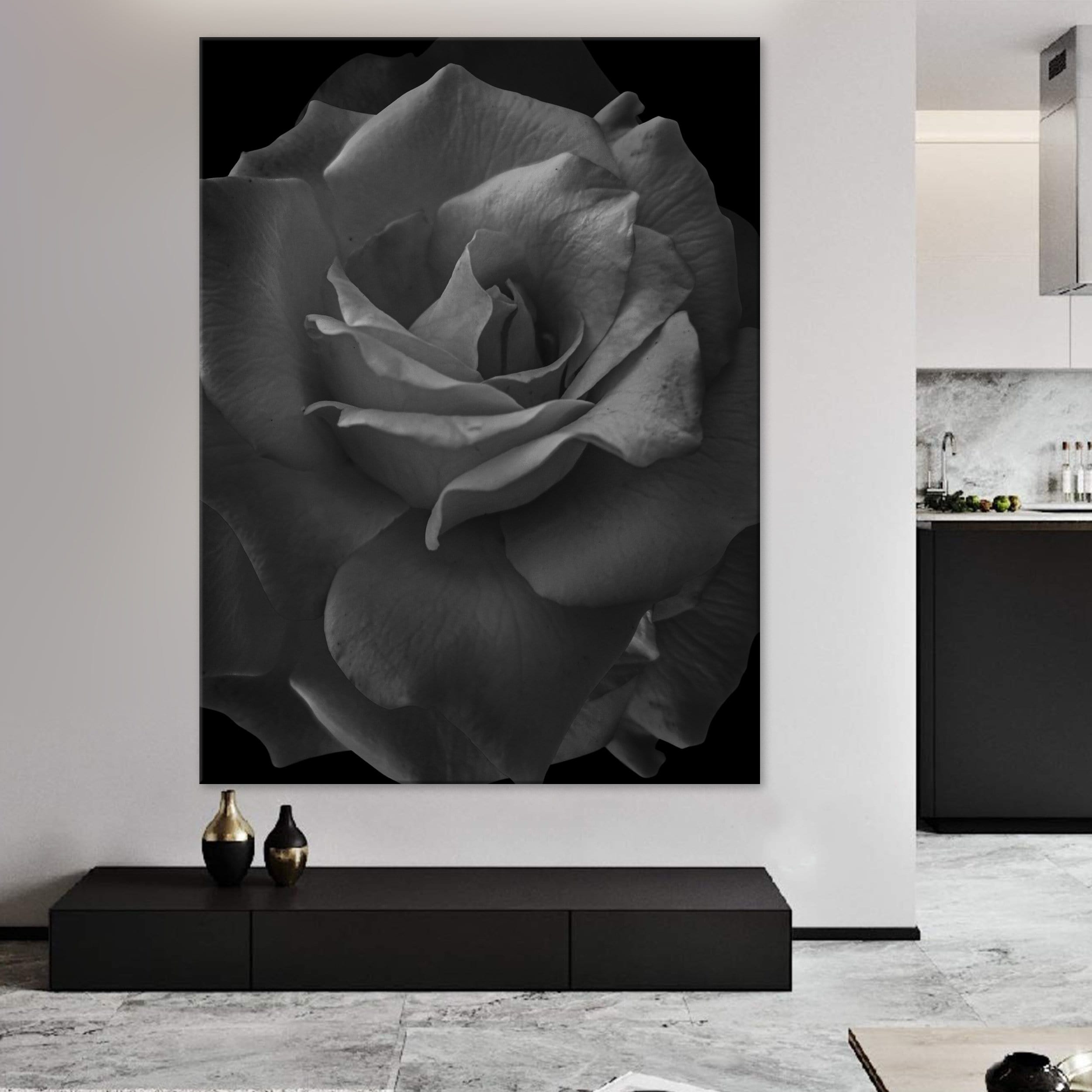 Toile Rose Noire