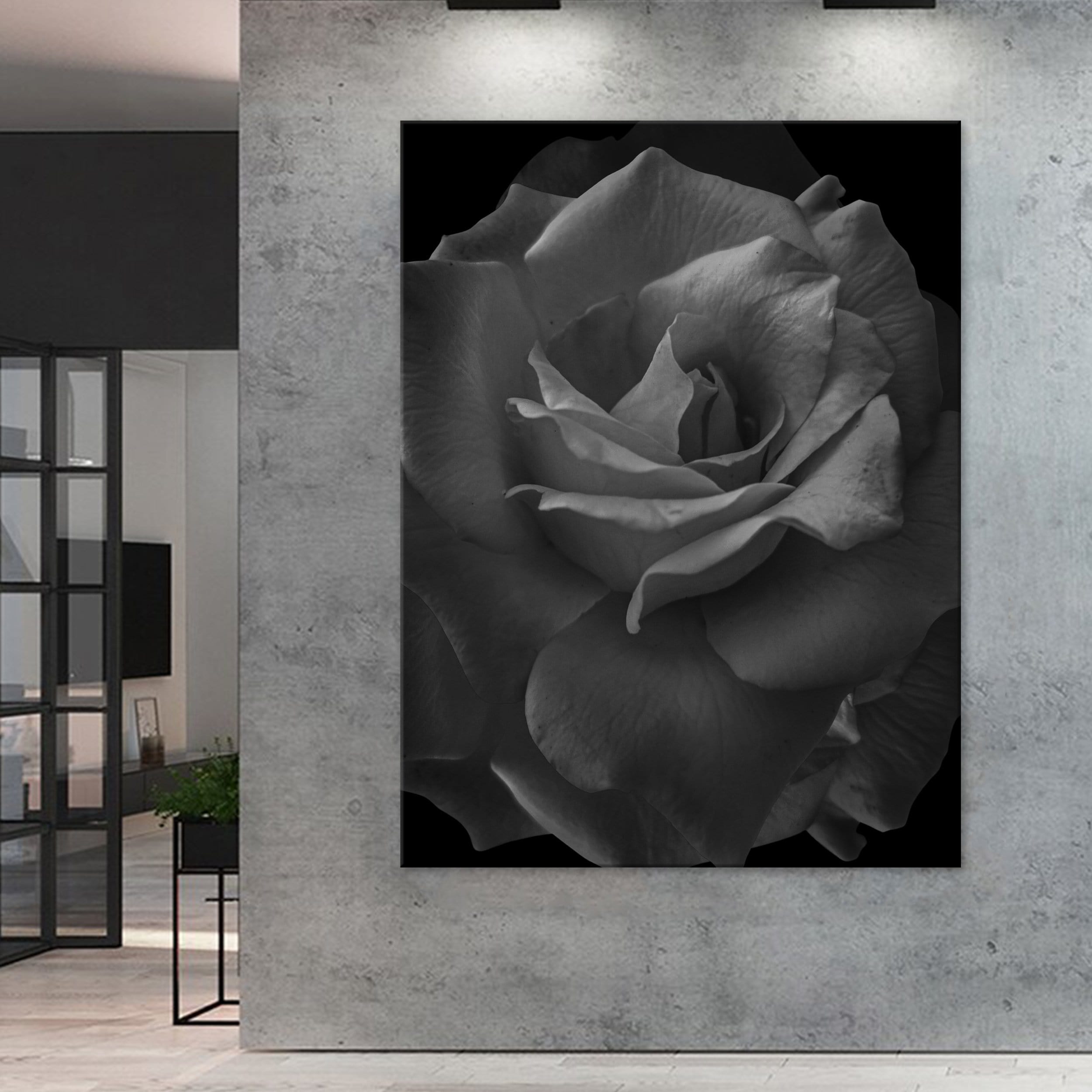 Toile Rose Noire