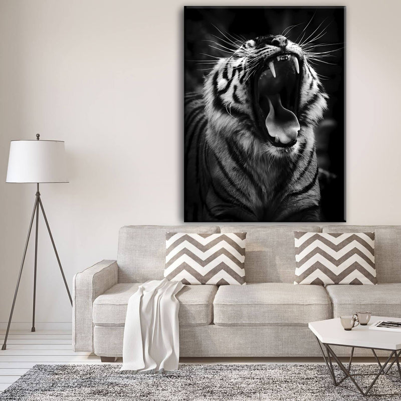 Tiger Angry Canvas